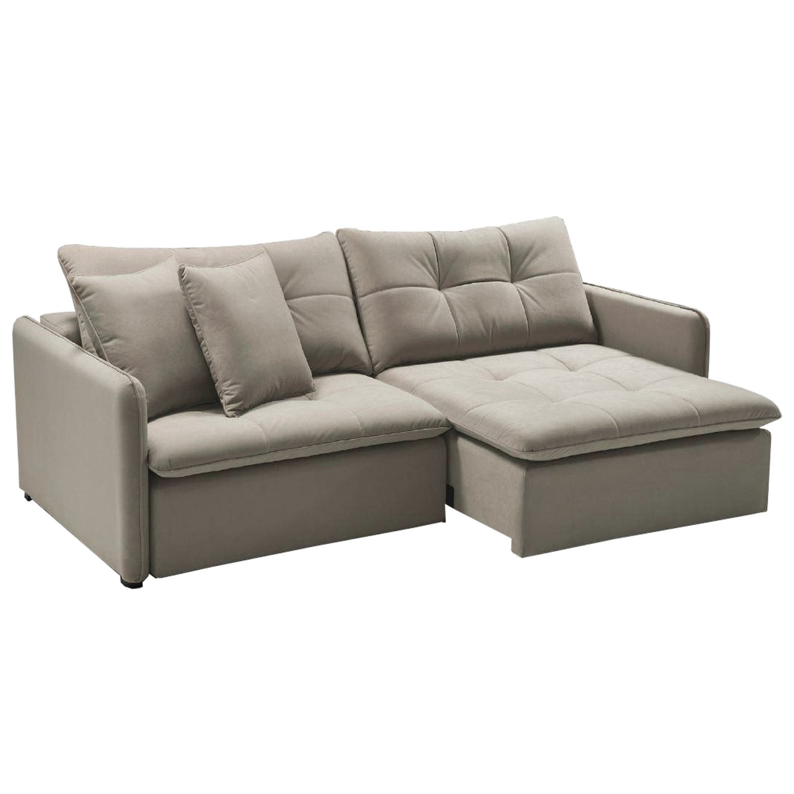 SOFÁ TRENTO (2,20M) SEM CAIXA RETRÁTIL - VELUDO CAMURÇA