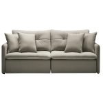 SOFÁ TRENTO (2,20M) SEM CAIXA RETRÁTIL - VELUDO CAMURÇA - Imagem 2