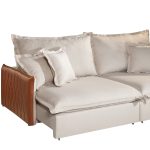 SOFÁ DIOR (2,00M) MOLAS ENSACADAS - LINHO AREIA - Imagem 2