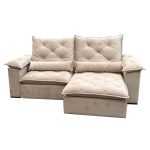 SOFÁ STYLUS (2,50M) MOLAS ENSACADAS - VELUDO BEGE