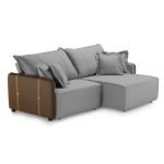 SOFÁ DIJON RETRATIL E RECLINÁVEL 2,20M - LINHO GRAFITE - Imagem 2