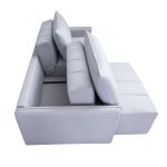 SOFÁ MING RETRÁTIL SEM CAIXA - LINHO CINZA - 1,80M - Imagem 2