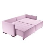 SOFÁ NEW DOMENICO (2,00M) LIVING RETRÁTIL & VERSÁTIL COM ALMOFADAS SOLTAS - LINHO ROSÊ - Imagem 2