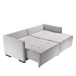 SOFÁ NEW DOMENICO (2,00M) LIVING RETRÁTIL & VERSÁTIL COM ALMOFADAS SOLTAS - LINHO PRATA - Imagem 3