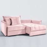 SOFÁ MILANNO (2,20) LIVING VERSÁTIL & RETRÁTIL COM ALMOFADAS SOLTAS - VELUDO ROSÊ - Imagem 2