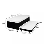 CAMA BOX SOLTEIRO C/ AUXILIAR E BAÚ - Imagem 5