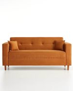 SOFÁ CAPRI (1,70M) LIVING FIXO - VELUDO TERRACOTA - Imagem 2